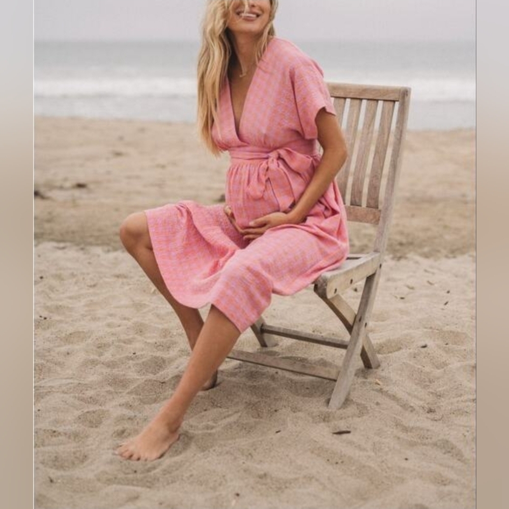 NWT Hatch the carolina dress in sunrise gingham, 0 ( xsmall )